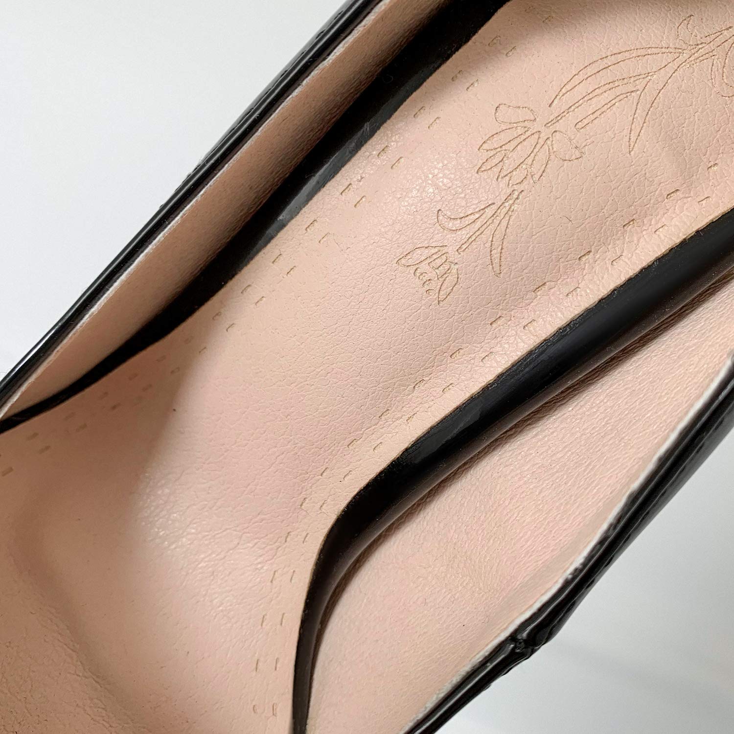 Zapatos de tacón alto para mujer, de charol con punta puntiaguda, con tacón alto de 11 cm, zapatos de fiesta fáciles de caminar para mujer, talla grande, za637s