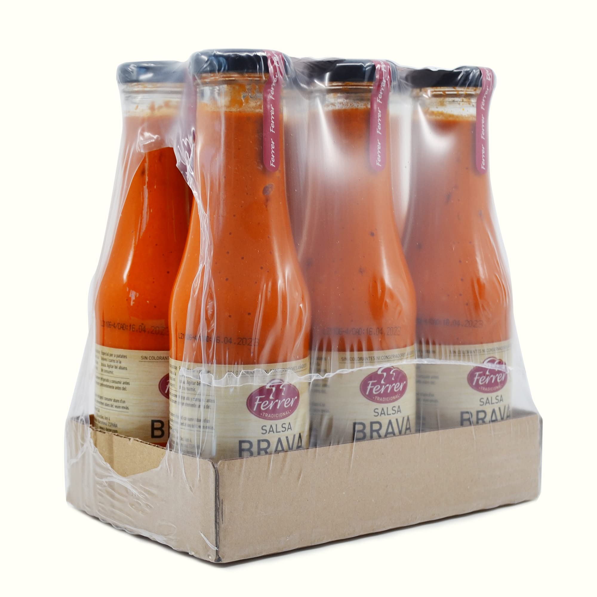 Ferrer Salsa Brava Original Picante 320 g Pack de 6