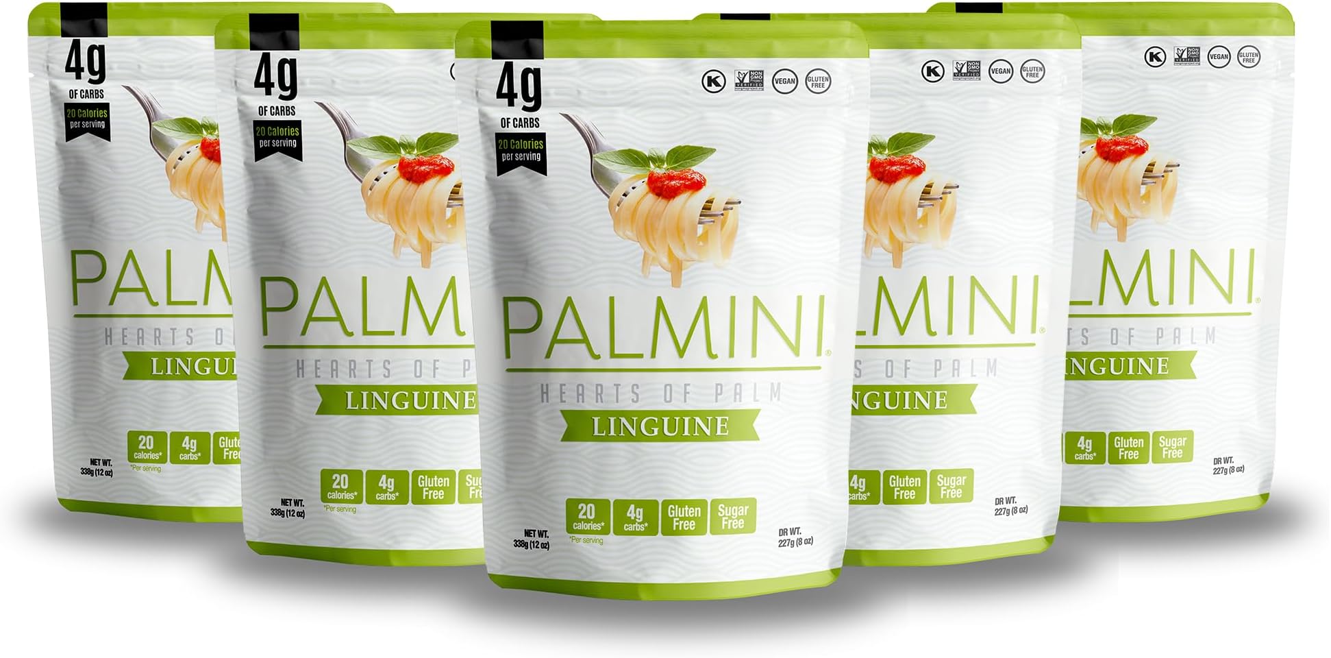 Linguine Pasta | Low-Carb, Low-Calorie Hearts of Palm Pasta | Keto, Gluten Free, Vegan, Non-GMO, Plant Based, Healthy Noodles | As Seen on Shark Tank |(12 Ounce - Pack of 6)