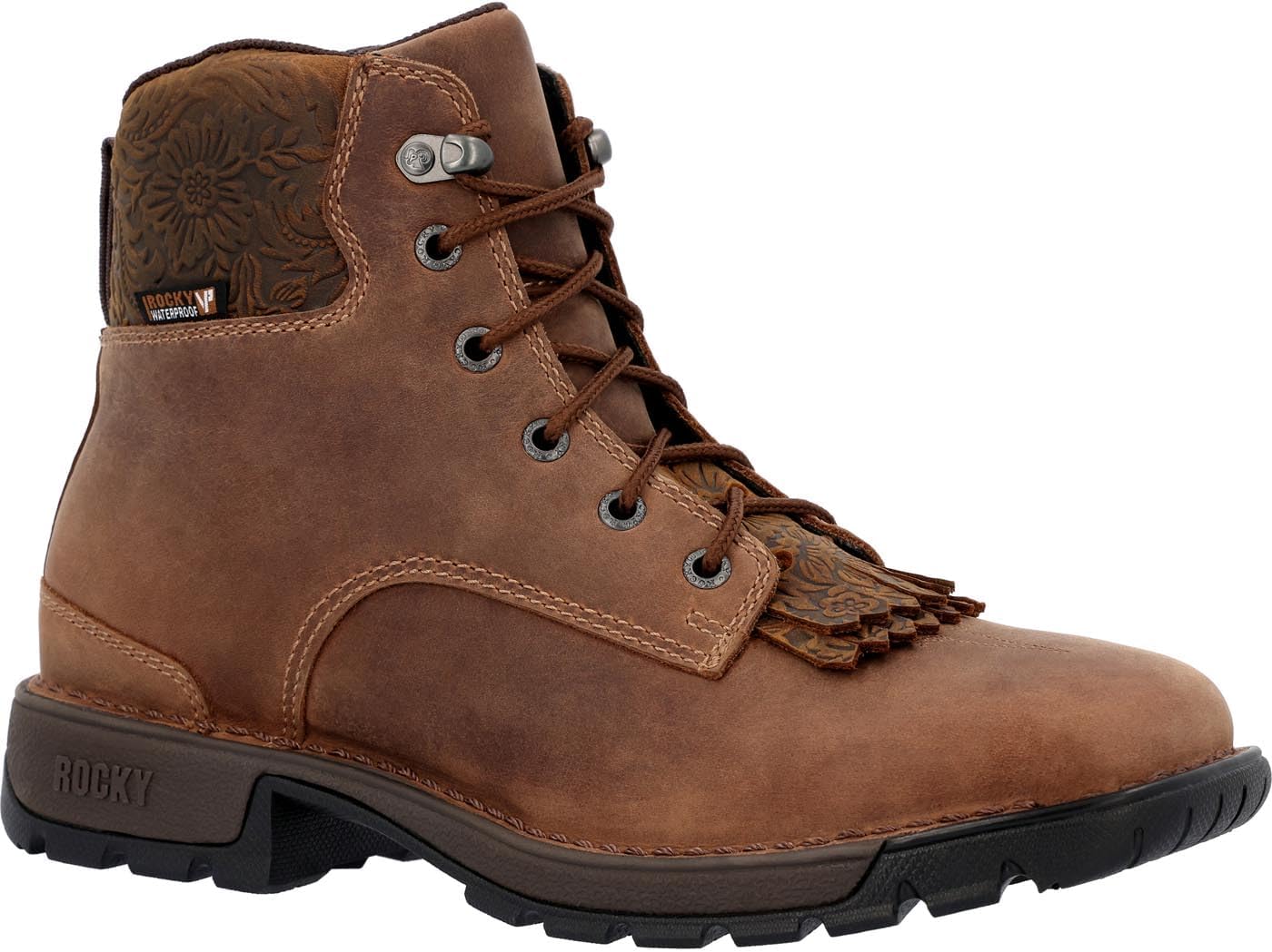 ROCKY Legacy 32 Women’s Composite Toe Western Boot, Coffee, Size 6.5(M)