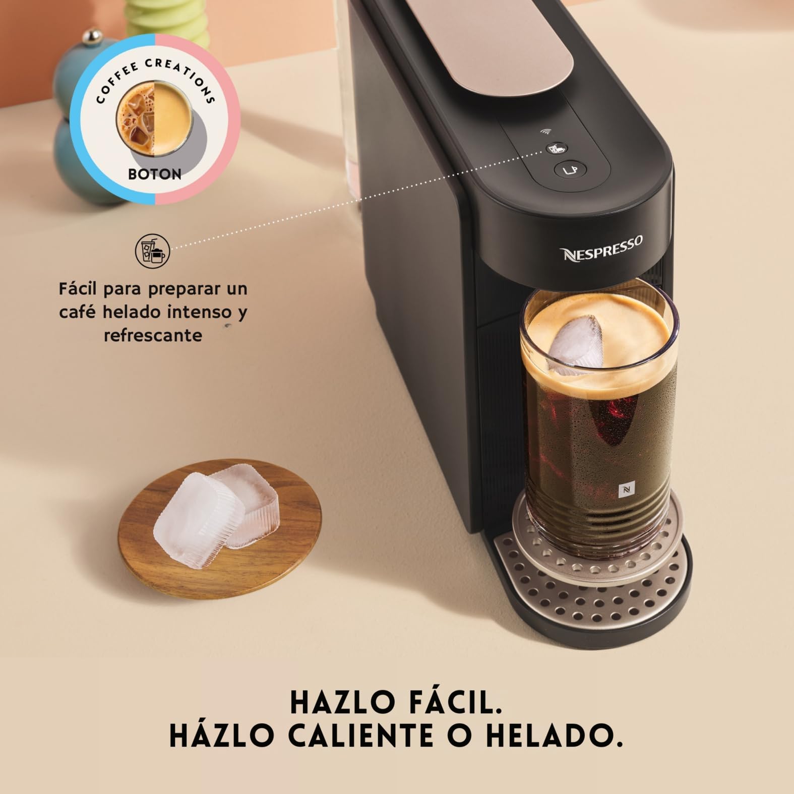 KRUPS Nespresso Vertuo Up, Cafetera de Cápsulas, Depósito 1,4L, Negra | 7 Tamaños de taza, Nespresso Smart, Lista en 3 segundos, Apagado automático, Cápsulas Nespresso Vertuo, XN9408