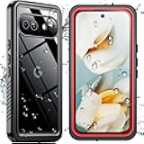 for Google Pixel 9a Waterproof Case,[12FT Military Drop Proof] [IP68 Waterproof] [360°Full Body Protection] Heavy Duty Protective Cover for Pixel 9a 6.3”,Red