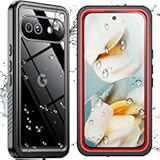 for Google Pixel 9a Waterproof Case&comma;&lbrack;12FT Military Drop Proof&rsqb; &lbrack;IP68 Waterproof&rsqb; &lbrack;360°Full Body Protection&rsqb; Heavy Duty Protective Cover for Pixel 9a 6&period;3”&comma;Red