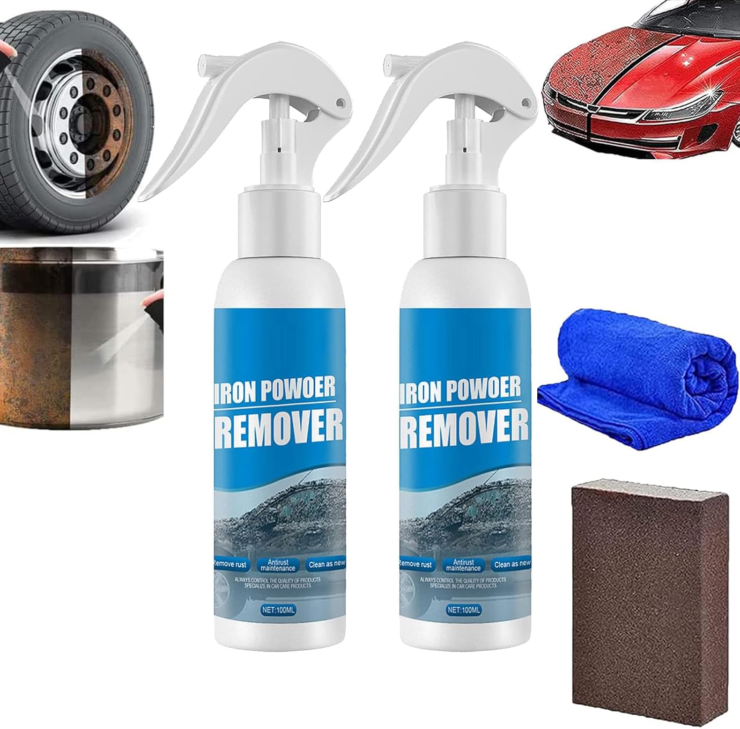 DENGWANG Ouhoe Iron Powder Remover, Ouhoe Car Rust Removal