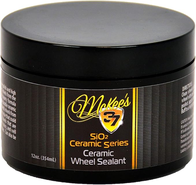 McKee's 37 Ceramic Wheel Sealant Top Coat Polish, Brake Dust Repellent, and