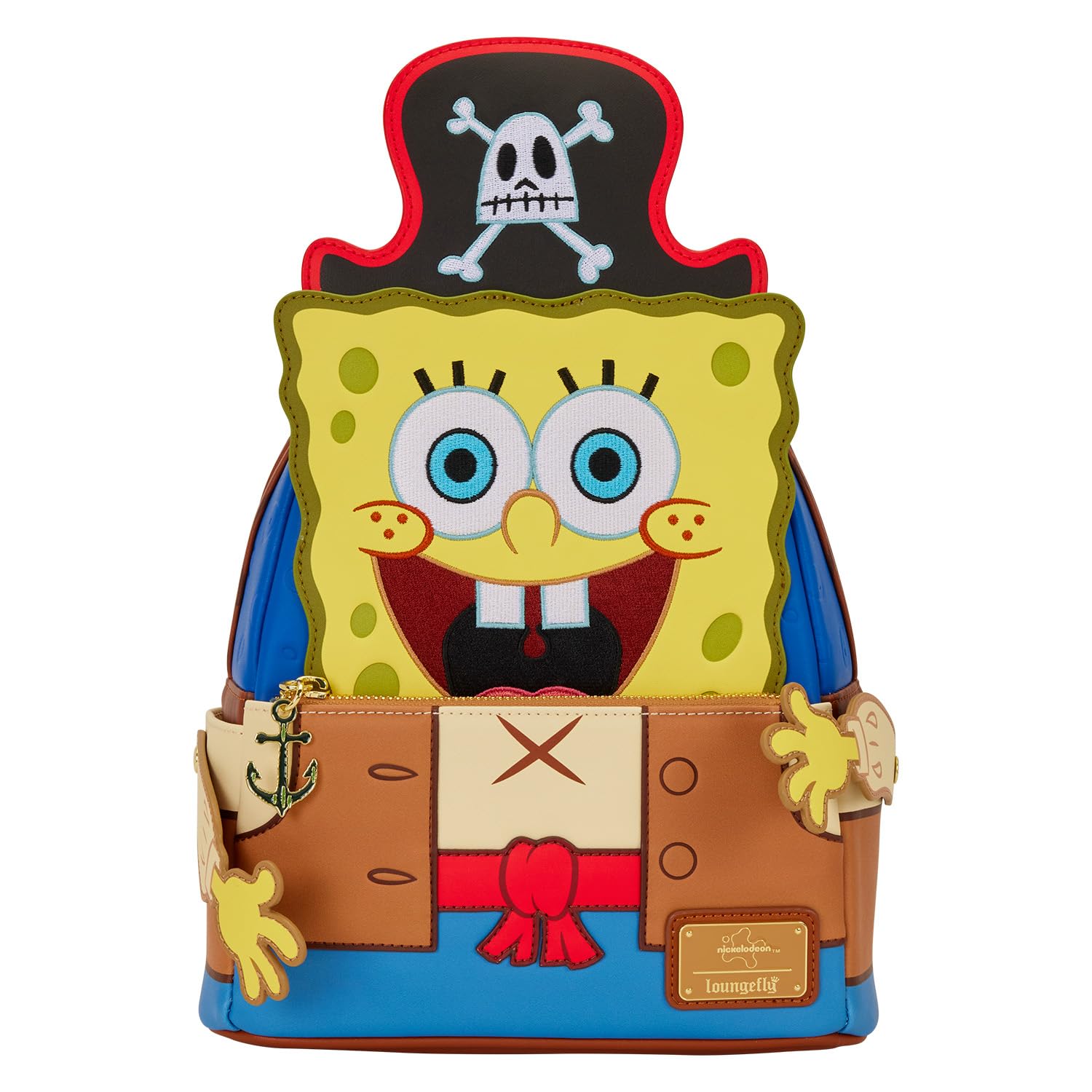 Loungefly Spongebob Squarepants Pirate Cosplay Mini Backpack