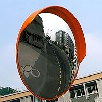 Vista 12 de Espejo de esquina convexo, espejos de seguridad de 12 pulgadas para negocios, garaje, almacén, punto ciego, seguridad de oficina y tráfico, espejo