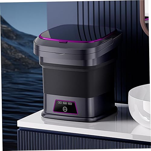 Miniatura 3 de Lavadora portátil 13L 3 modos plegable Mini lavadora con tubo de drenaje, mango y ventosa pequeña máquina de lavandería para ropa interior,