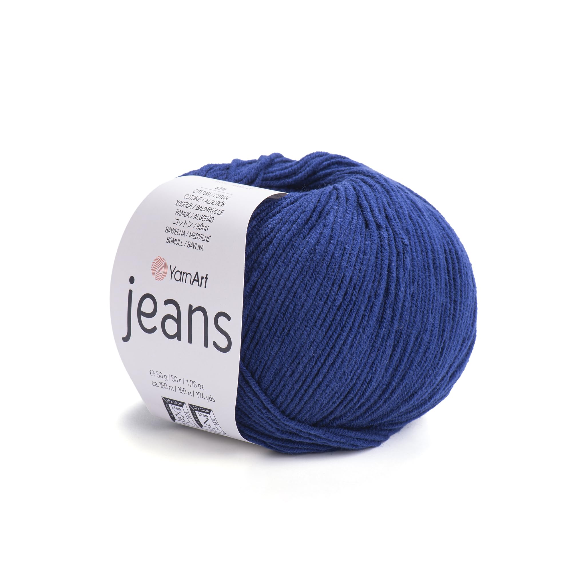 YarnArt Jeans Sport Yarn 55% Cotton 45% Acrylic 1 Skein/Ball 50 gr 174 yds Cotton Yarn Knitting Yarn Soft Yarn amigurumi Cotton Yarn (54)