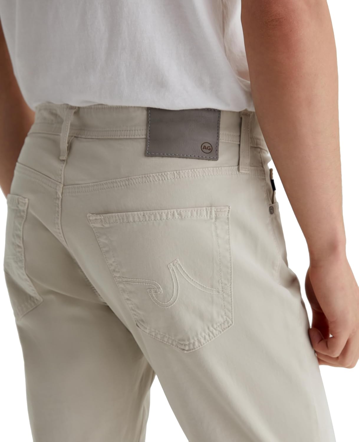 AG Adriano Goldschmied Men's Everett Slim Straight Sueded Sateen Pant - Image 6