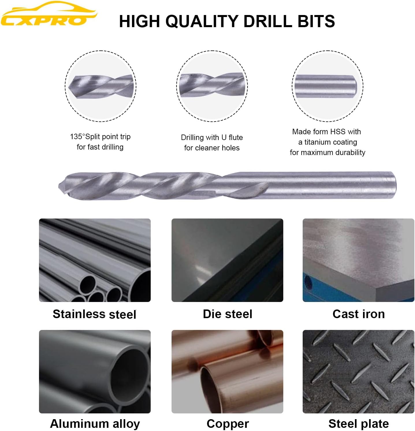 314Pcs Thread Repair Kit, Metric Helicoil Repair Kit with HSS Drill Bits Inserts Taps Break Off Tools: M5 M6 M8 M10 M12, SAE Helicoil Kit: 1/4" 5/16" 3/8" 7/16" 1/2"