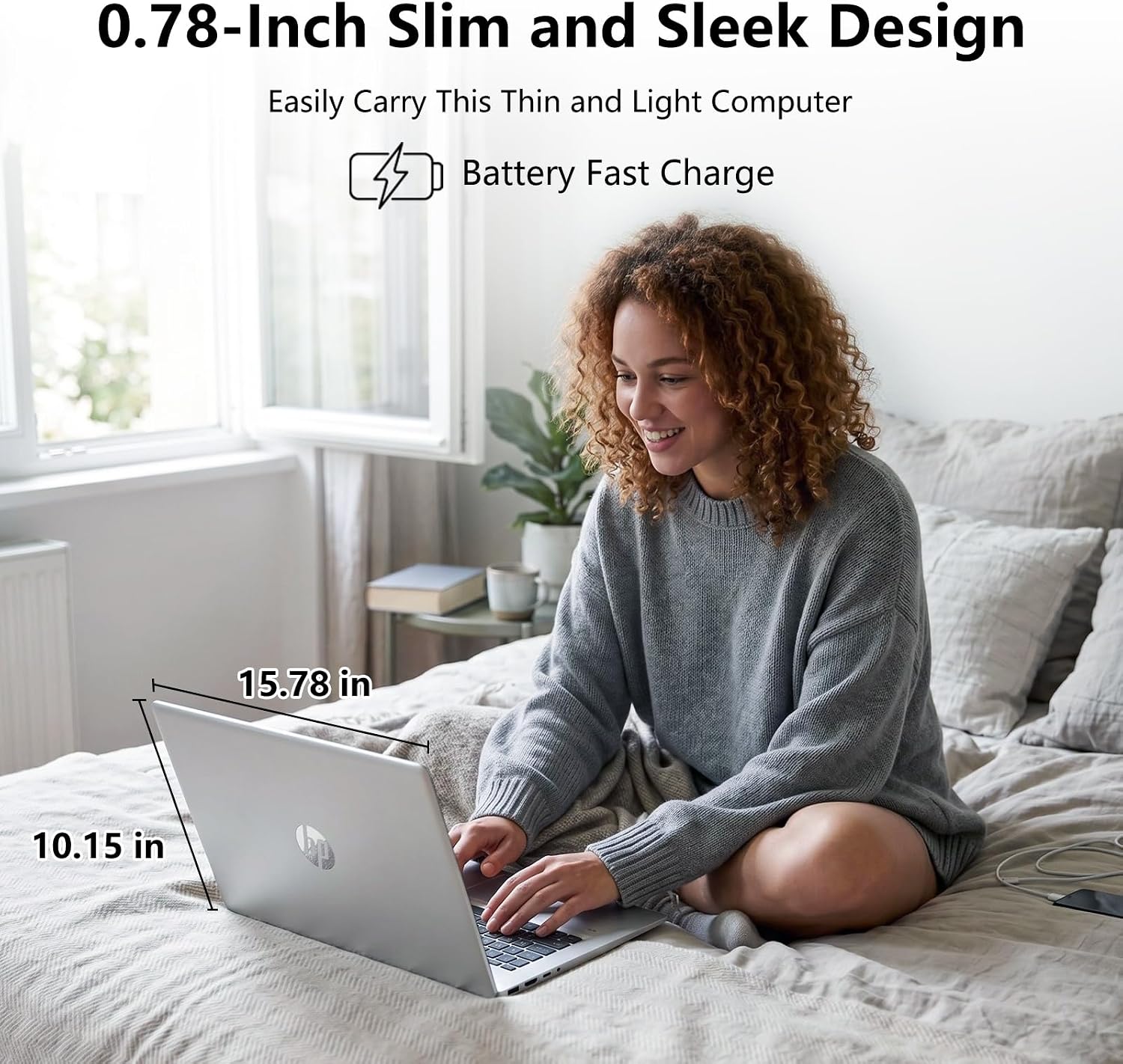 PCONLINE HP Essential 17 Business AI Laptop, 17.3" HD+ Touchscreen Display, Intel i7-1355U, Customized 16GB / 64GB RAM, 1TB / 2TB SSD, HDMI, Backlit Keyboard＆Numeric Kepad, FP Reader, Wi-Fi 6, Win11H image 5