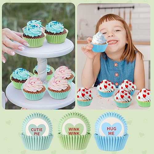 Vista 42 de SANNIX 450 forros de papel de aluminio de graduación para cupcakes, color negro, dorado, plateado, forros metálicos para magdalenas, tazas