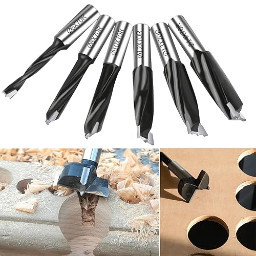 Miniatura 5 de ASNOMY Broca Forstner de carburo de 516 pulgadas, broca Forstner con punta de carburo de 0.315 in para madera dura, juego de sierra de agujero de