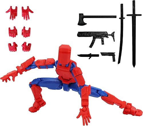 Miniatura 18 de Figura de acción T13 de montaje completa, figura de acción impresa en 3D de Titan 13, figura de juguete impresa en 3D Titan13, muñeco ensamblado 13