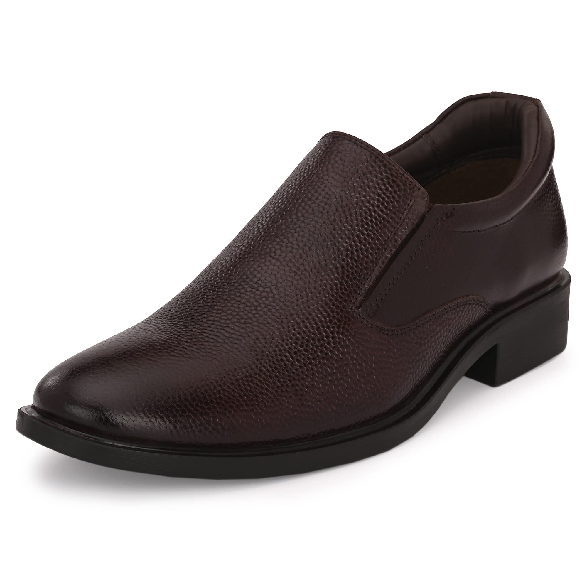 auserio Men's Full Grain Leather Slip On Formal Shoes | Anti Skid Sole & Padded Collar | Antimicrobial & Heat-Insulating | Shoes for Office Parties & All Occassions (040.041.042)-picture-17