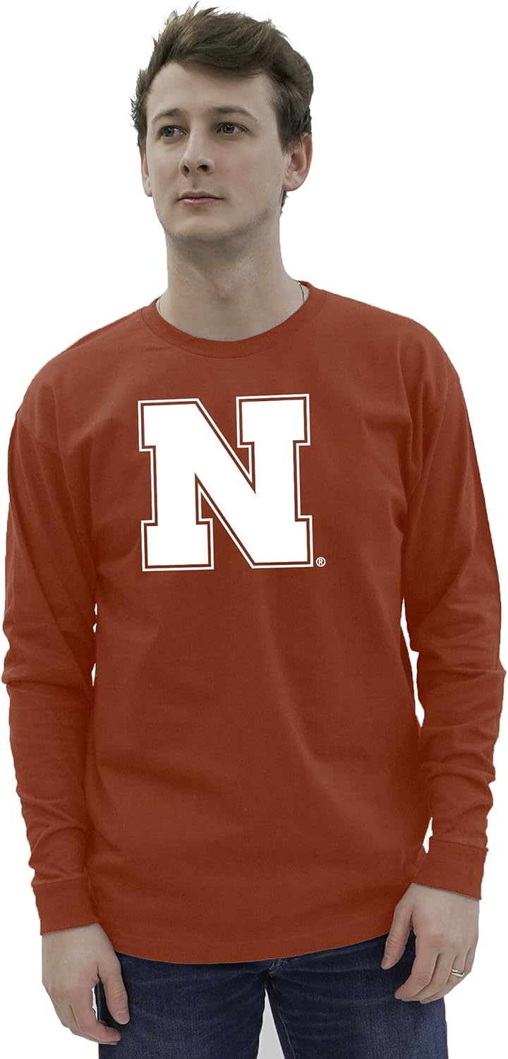 Blue 84 Men's Nebraska Cornhuskers Long Sleeve T Shirt Team Color Icon, Red, X-Large - Image 2