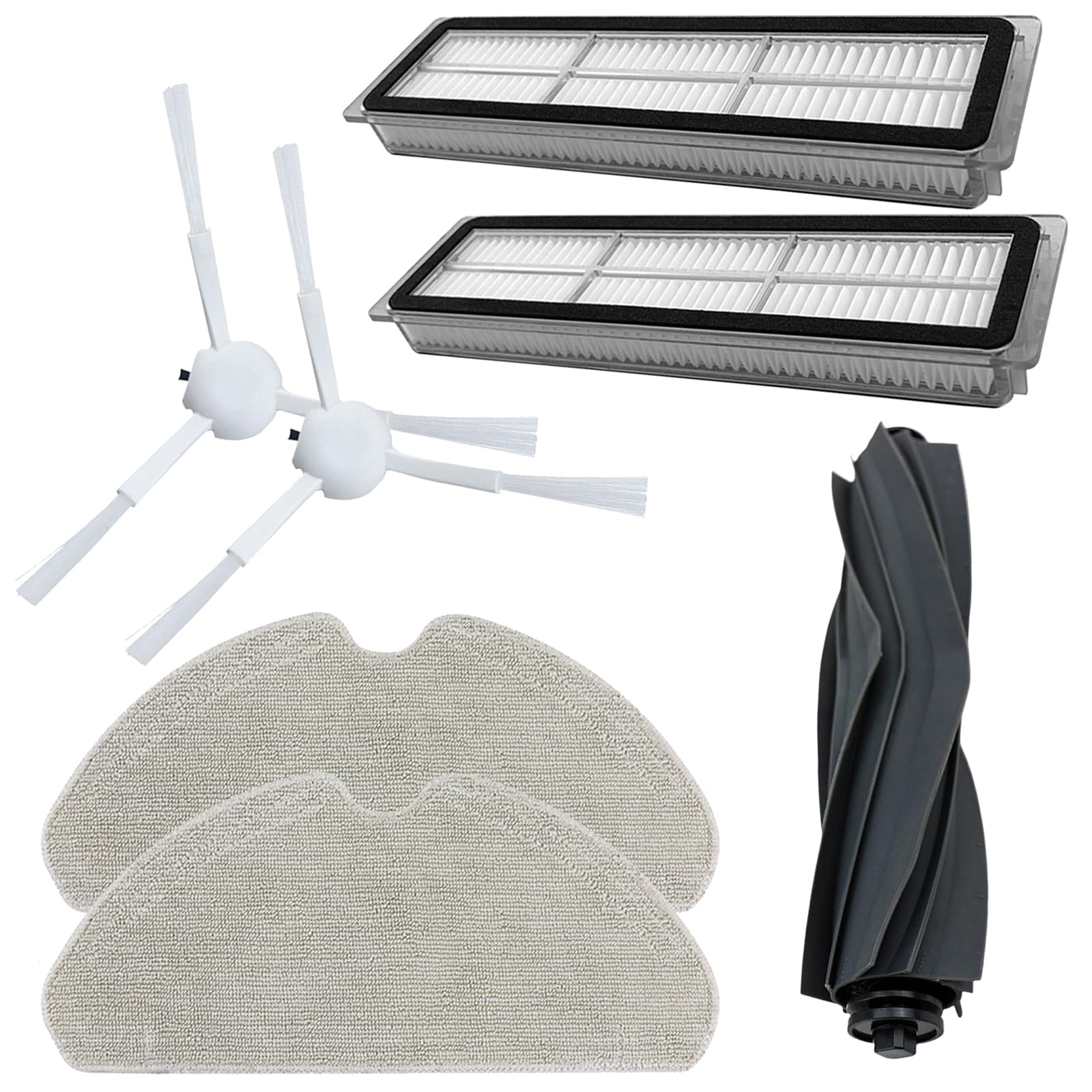 Mekalero Mop Filter Side Brushes Replacement Part Sweeping Robot Accessories for D10S Vacuum Sweeping Robot Mop Pad