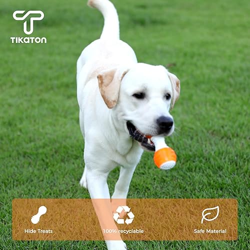 Miniatura 4 de Tikaton Juguetes interactivos dispensadores de golosinas para perros, rompecabezas duradero para cachorros, cuerda de nudo, juguete para razas
