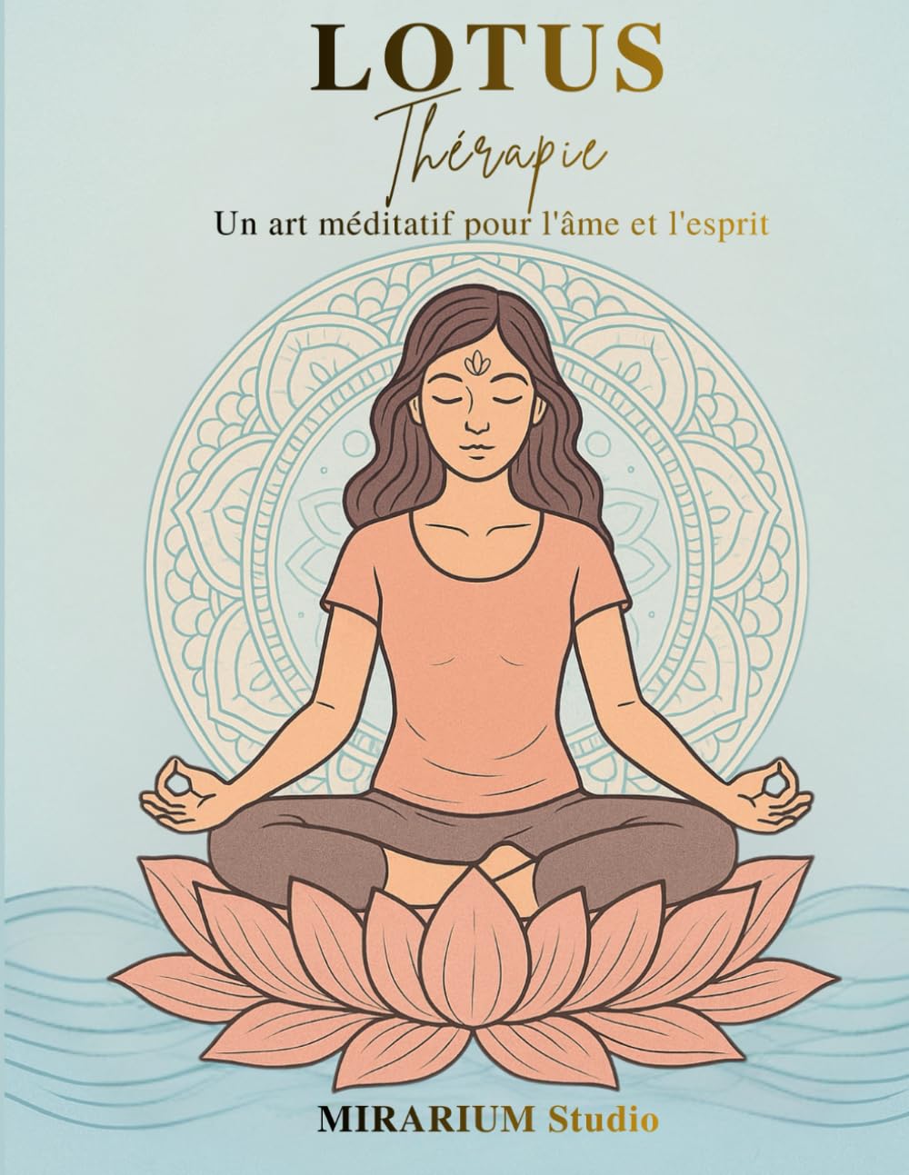 LOTUS Thérapie: Livre de coloriage zen pour adultes, composé de 70 pages inspirées de la beauté du lotus et de l’art de la méditation.