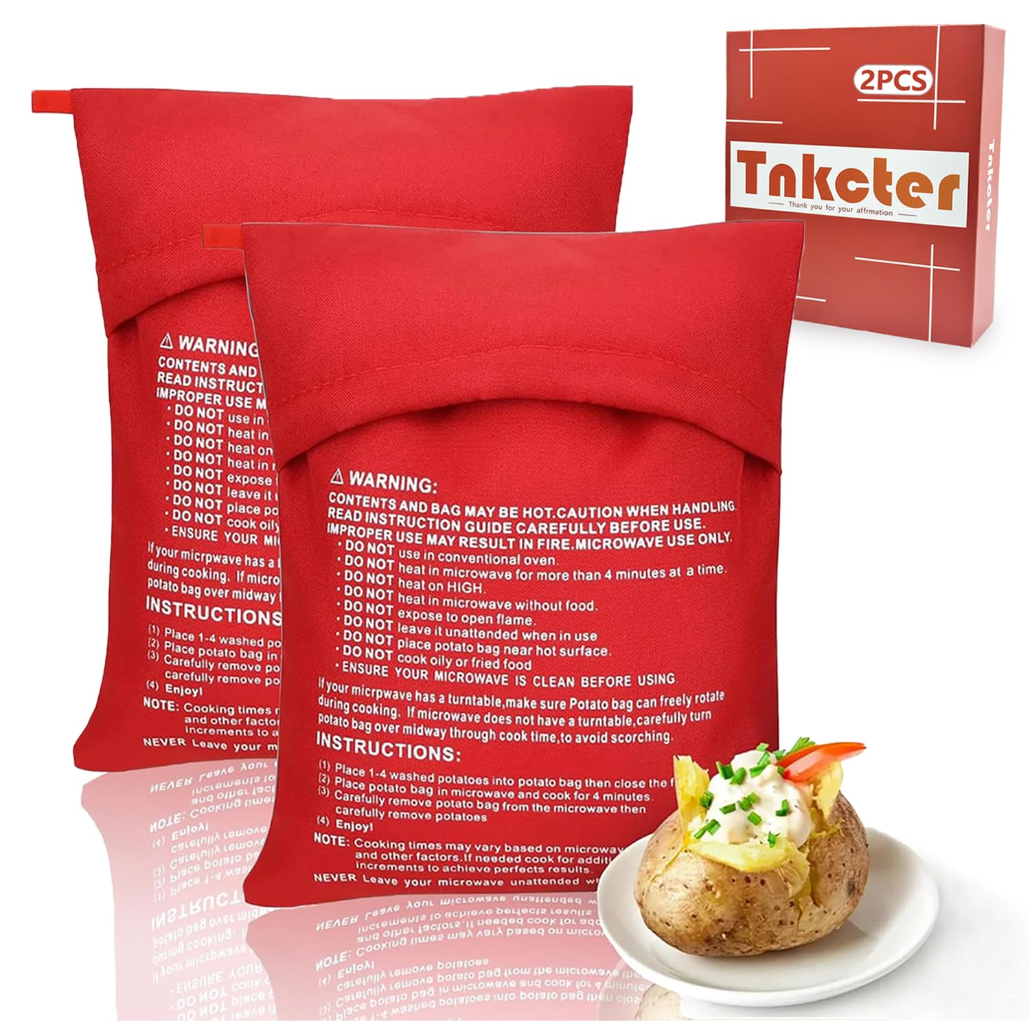 Bolsas para hornear patatas microondas para cenas saludables 1