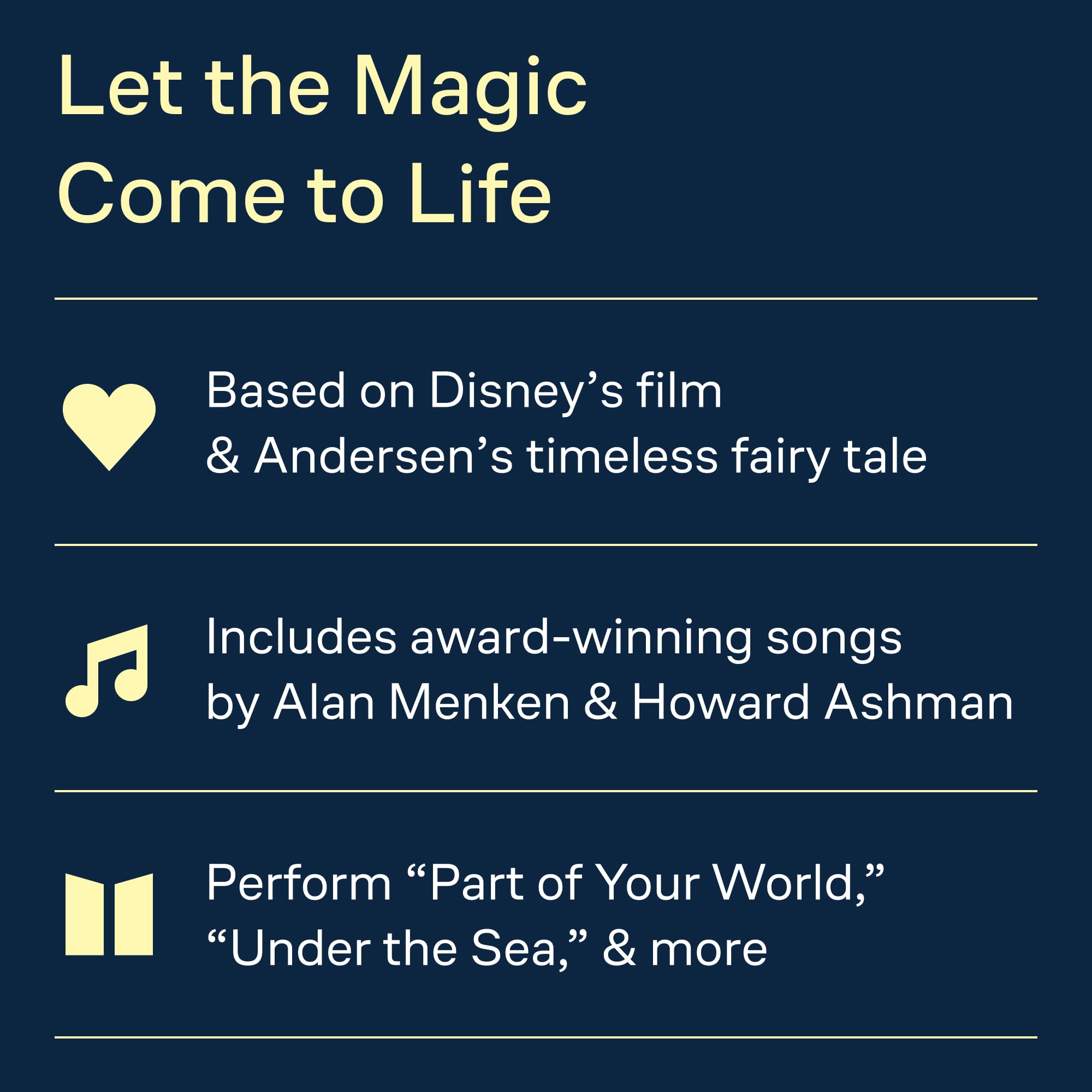 The little mermaid - broadway's sparkling new musical - piano, voix, guitare