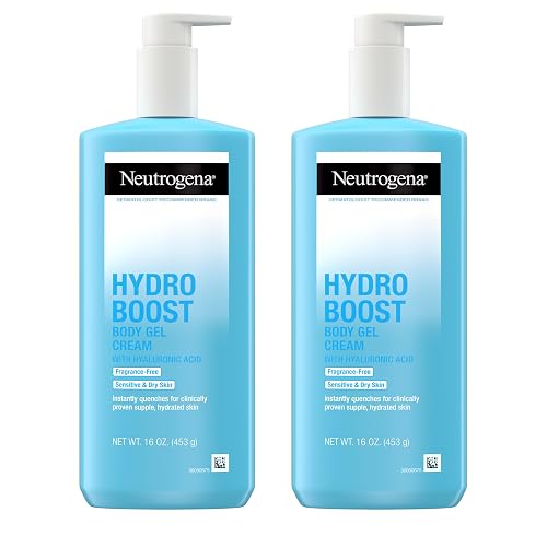 Neutrogena Hydro Boost Body Gel Cream (Fragrance Free, 2 x 16 oz)