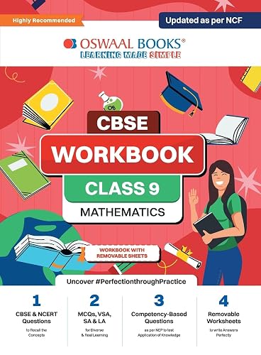 Oswaal CBSE Workbook Class 9 Mathematics| Updated as per NCF | For Latest Exam