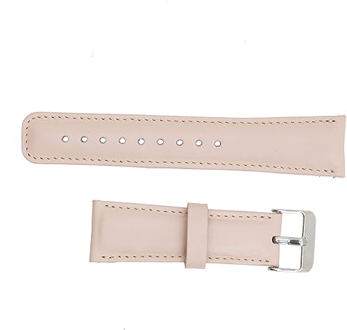 Vista 30 de Tivole - Correa de reloj de cuero de alta calidad hecha a mano compatible con Samsung Galaxy Watch 1.811 in/Gear S3 Frontier/Gear S3 Rosa nude