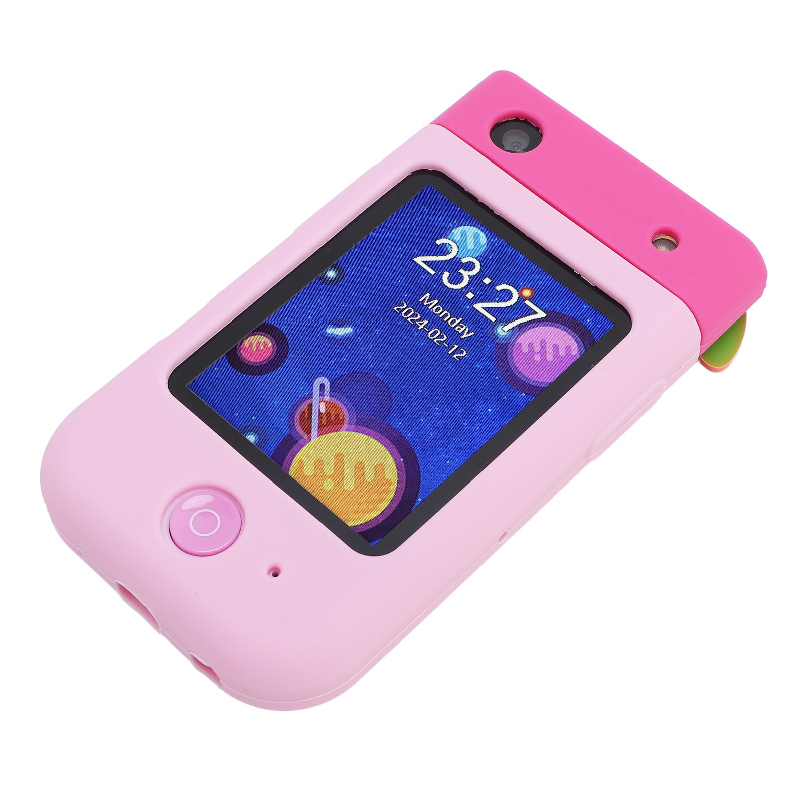 Generic Giocattolo per Smartphone per Bambini Videocamera con Vibrazione a 180° Video 1080P per Bambini Giocattolo Portatile per Telefono da Gioco per (PINK)