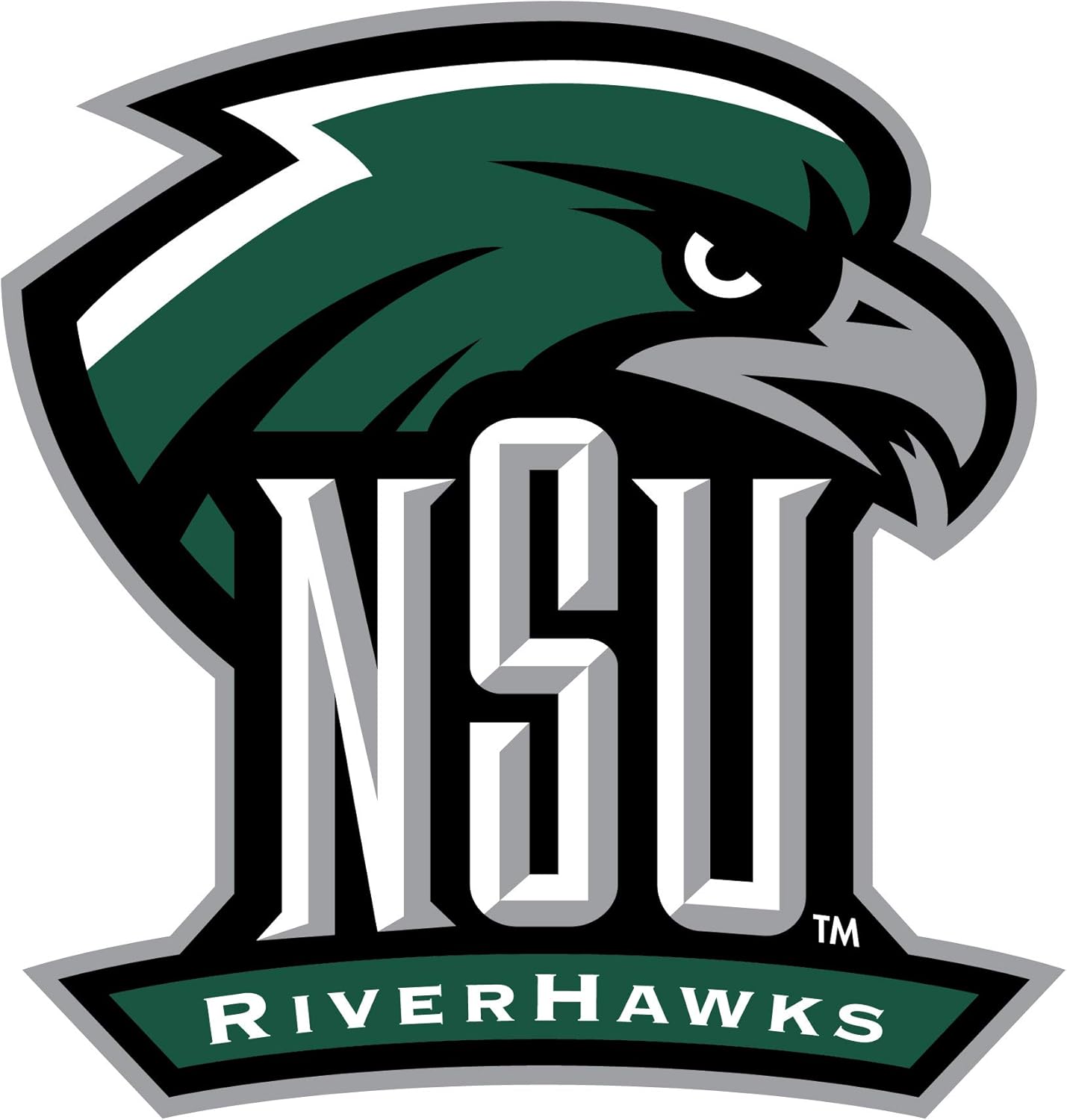 Northeastern State University Riverhawks 12 Inch Vinyl Mascot Magnet 4-Pack Officially Licensed Collegiate Product
