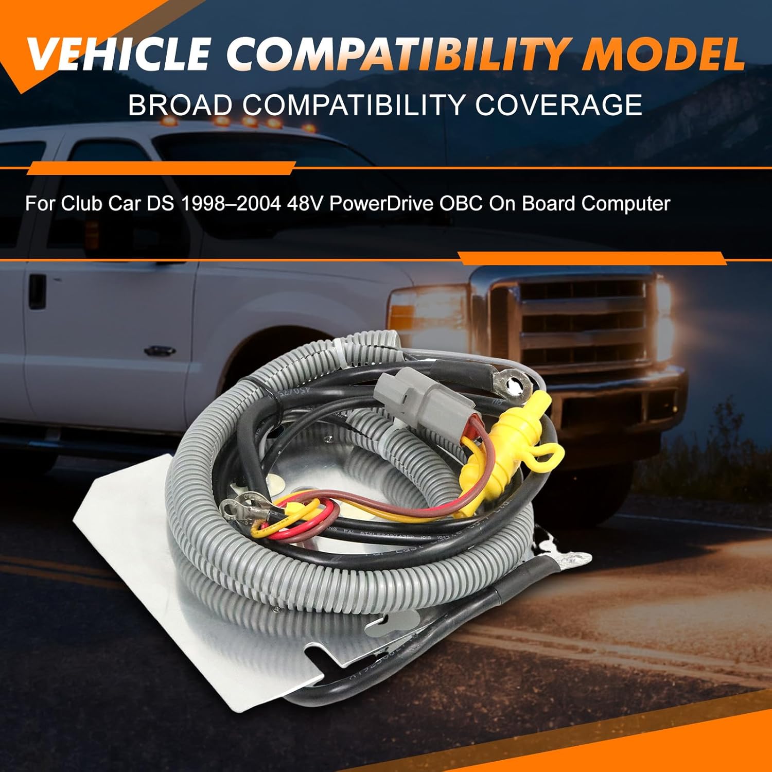 On Board Computer OBC 101909901 48V 3-Pin Plugs Compatible with Club Car Precedent DS Models 1998‑2004 After-Market Parts