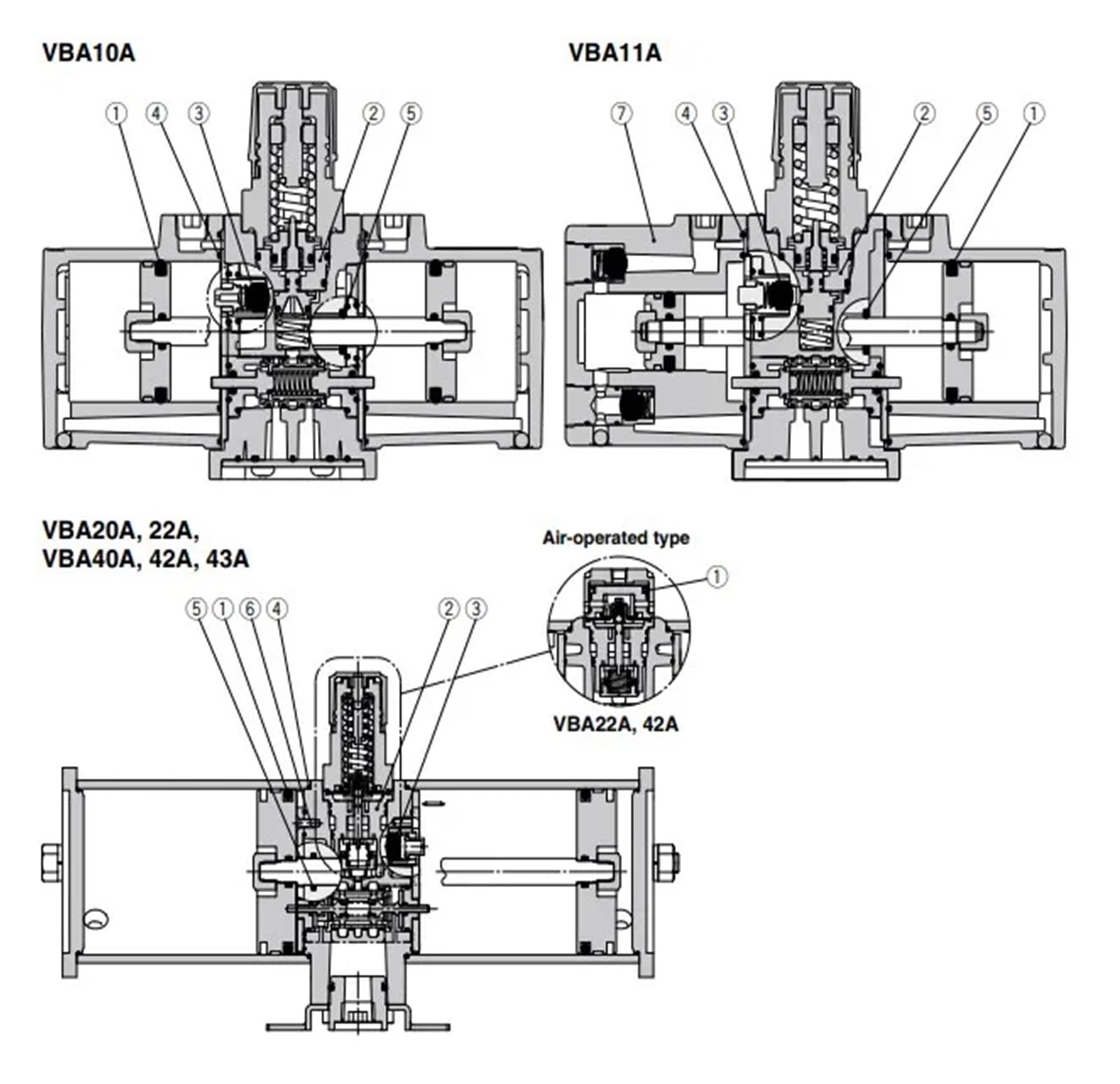Válvula de Refuerzo Regulador de Refuerzo Bomba de Refuerzo de presión de Aire neumática 3/8" VBA20A-03 VBA20A-03GN(VBA20A-03GN)