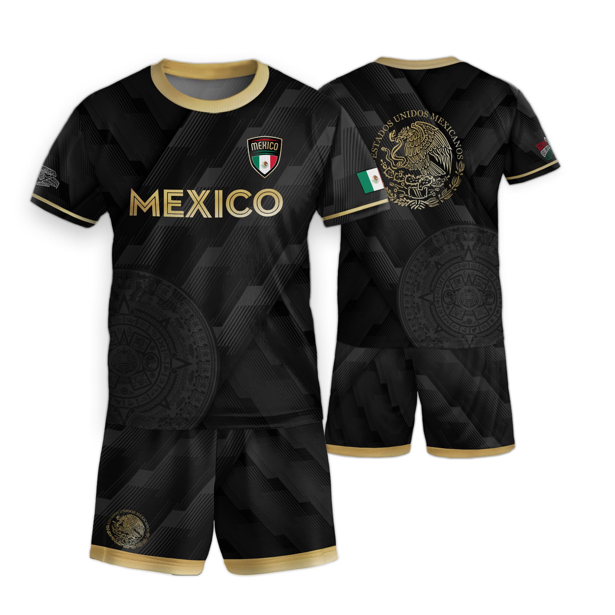 Mexico Soccer Jersey Kid, Mexican Soccer Jerseys Boys Girls Youth, Youth Mexican Soccer Jersey, Mexico Kids Uniform 1 (M)