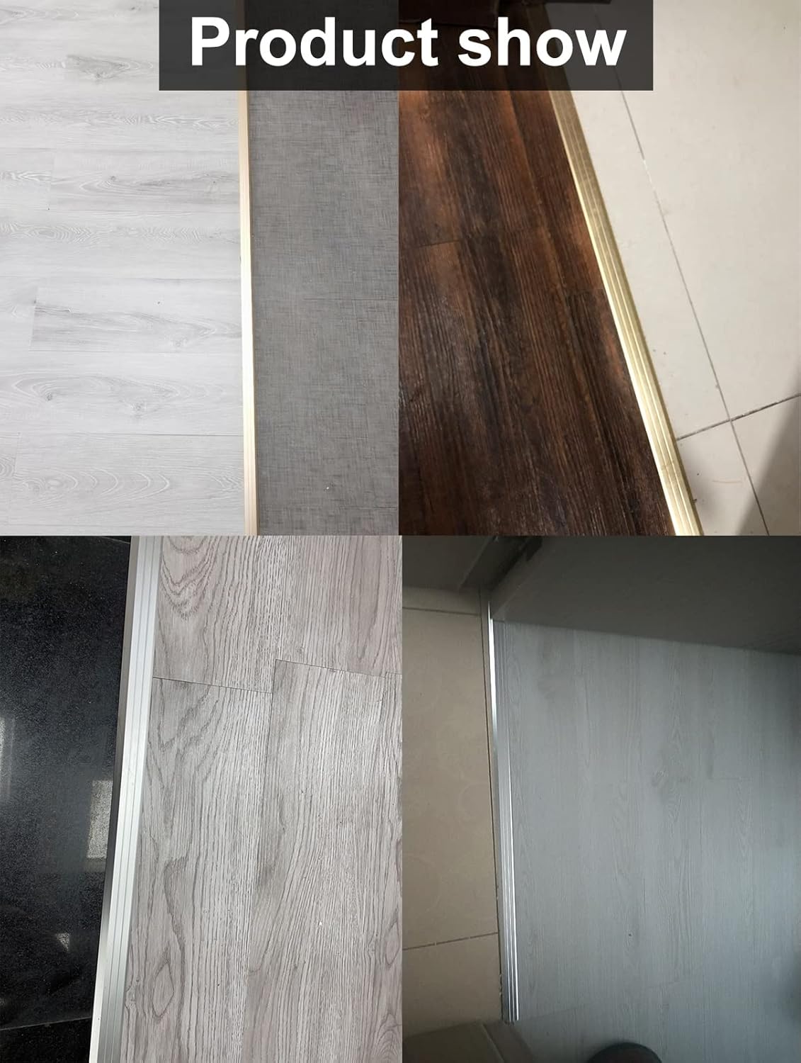 Carpet Transition Strip,Transition Threshold Strip Transition Threshold Transition Strip from Floor to Carpet Tile and Wood Floor Transition Floor Transition Strip Strong and Door Edge Trim with(Gold)
