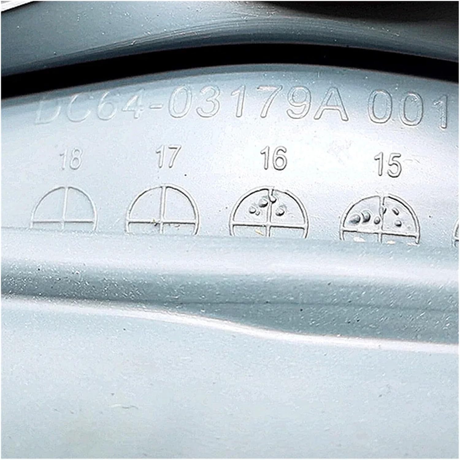 Door Seal Replacement Accessories Door Seal Ring，Compatible for ，DC64-03179A，Washing Machine Sealing Rubber Washer Parts