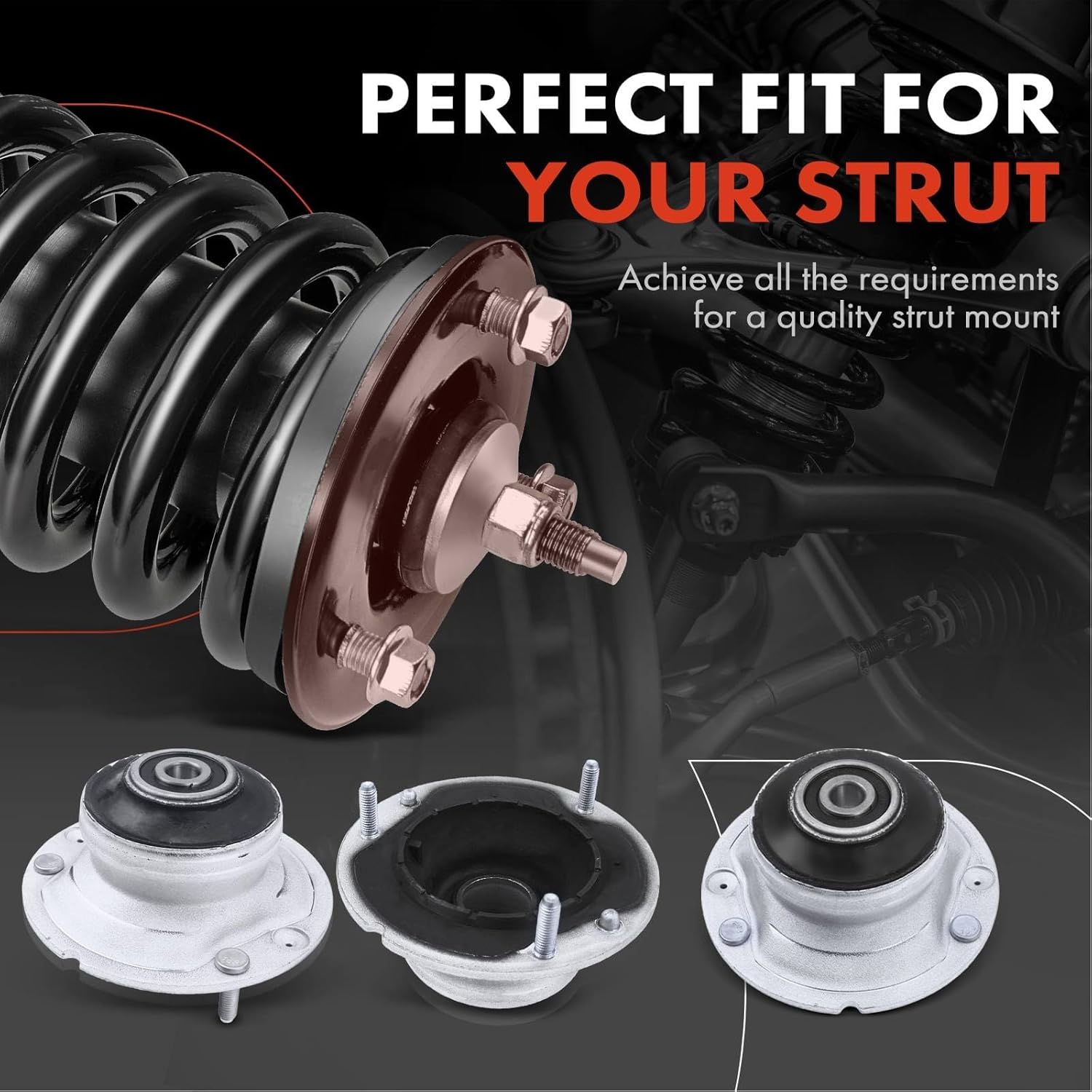 A-Premium Front Suspension Strut Mount Compatible with Cadillac CTS 2014-2019 ATS 2013-2015 L4 2.0L 2.5L V6 3.0L 3.6L V8 6.2L