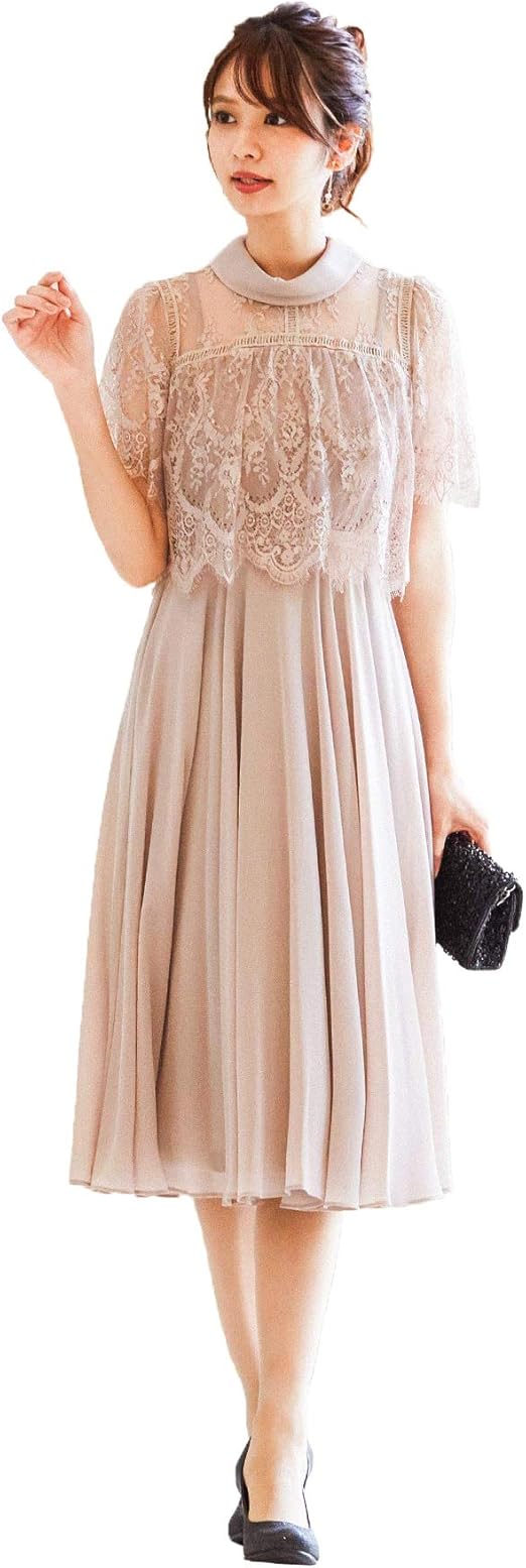 Amazon ファッションレター Fashionletter レース切り替えロングドレス 成人式 同窓会や謝恩会に 結婚式ワンピース パーティードレス イブニングドレス 通販