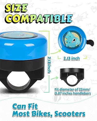 Vista 17 de VICTGOAL Bike Bell for Kids with Loud Clear Sound, Bicycle Bell Scooter Bike Horn Ringtone Alert Cute Cycling for Toddler Children Boys Girls