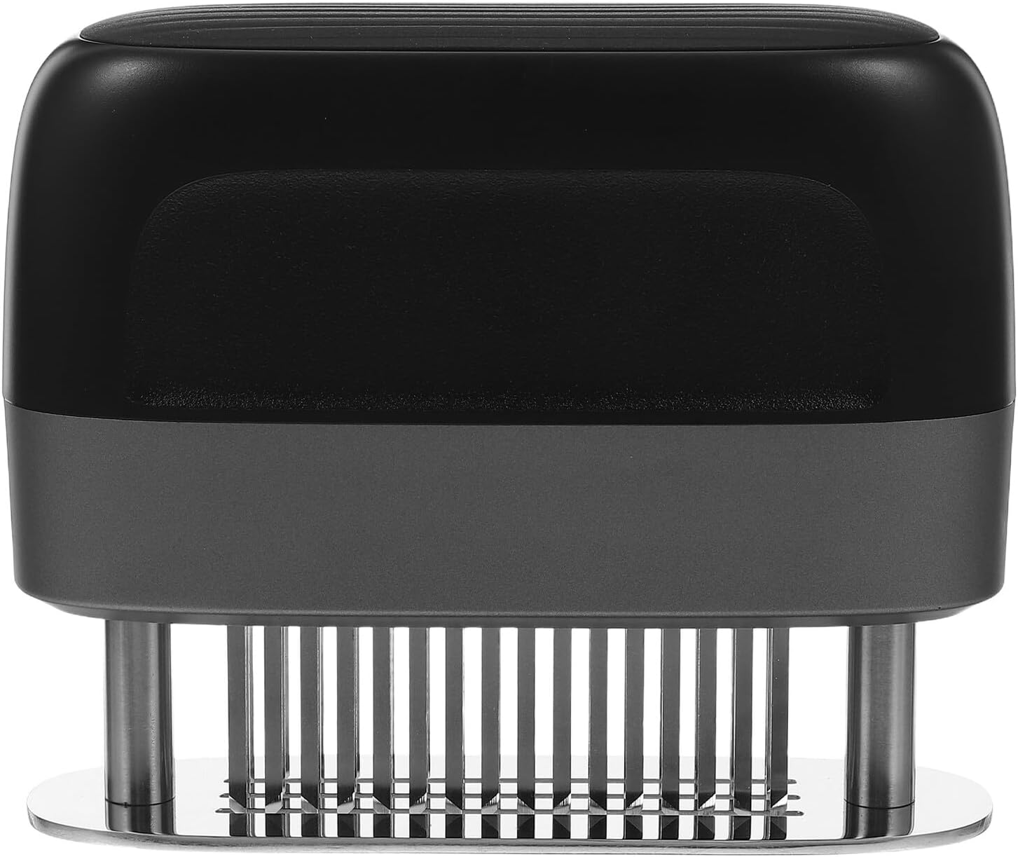 Stainless Steel Meat Tenderizer with Needles, Steak and Chicken Pounder Tool for Kitchen Bbq Cooking, Black Handle for Efficient Beef and Poultry Tenderizing