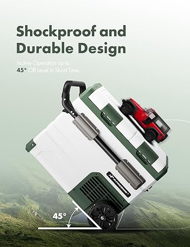 Miniatura 9 de A-Premium Refrigerador de 12 voltios 48QT45.6L Refrigerador portátil para automóvil, -4F  68F zona separada, congelador portátil, control de