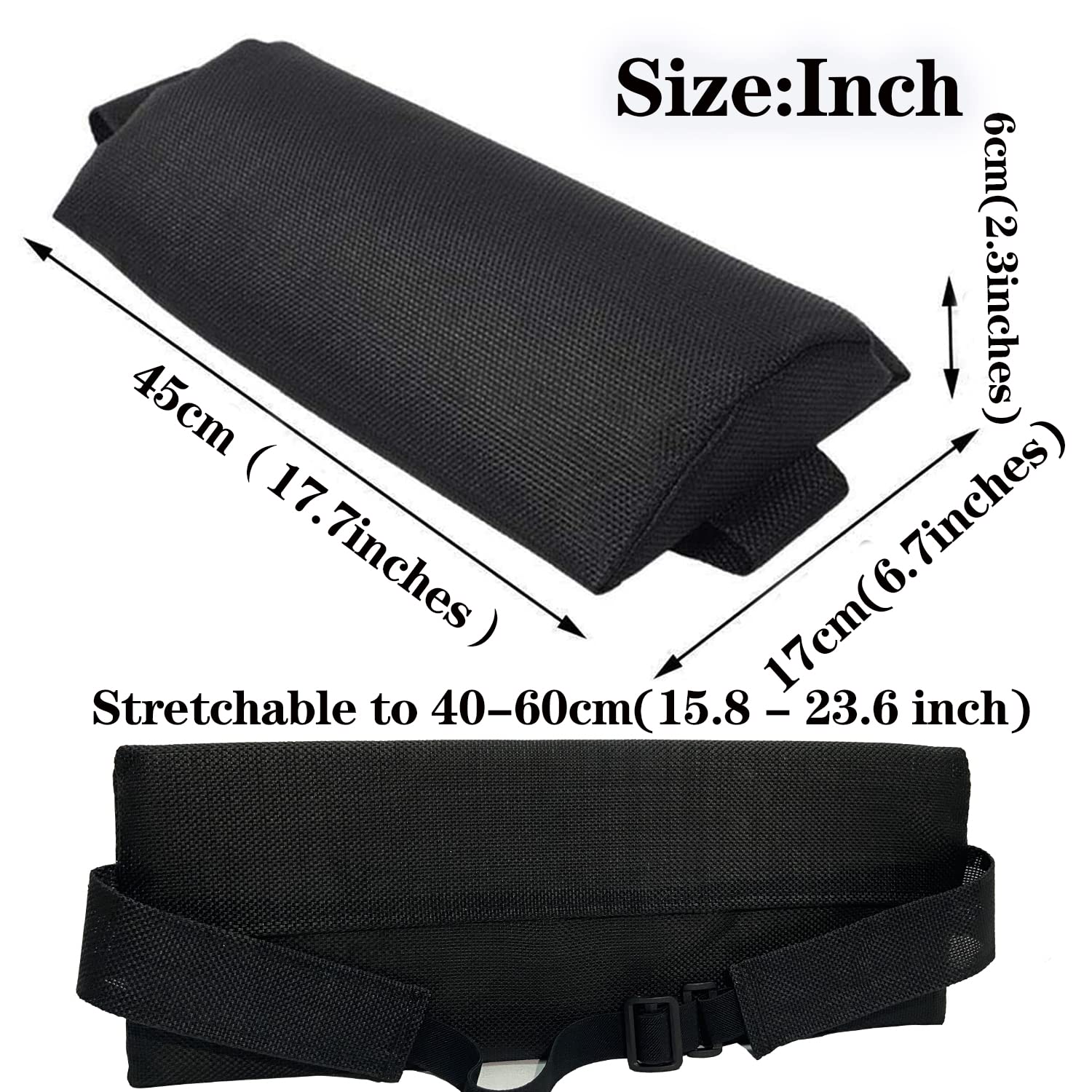 Almohada para la cabeza para silla de gravedad cero, silla reclinable, cojín grande de gravedad cero con banda elástica ajustable, almohada reclinable suave para interiores y exteriores 7