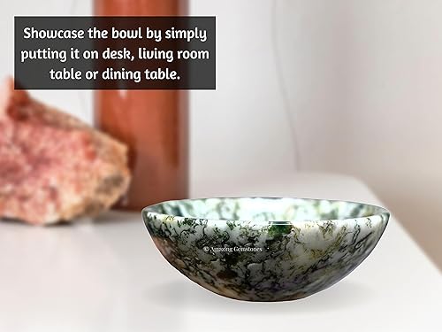 Miniatura 90 de Amazing Gemstone Clear Quartz Crystal Bowl - 2" Gem Stone Bowl for Altar Offering