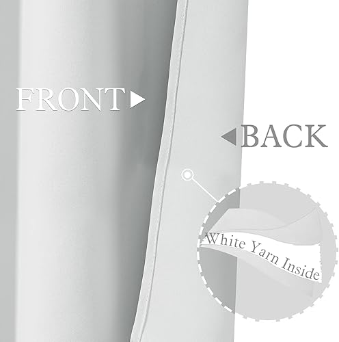 Miniatura 9 de Vangao Cenefas blancas para ventanas de 18 pulgadas, cenefas sólidas para sala de estar, cortinas opacas para oscurecer la habitación, tratamientos