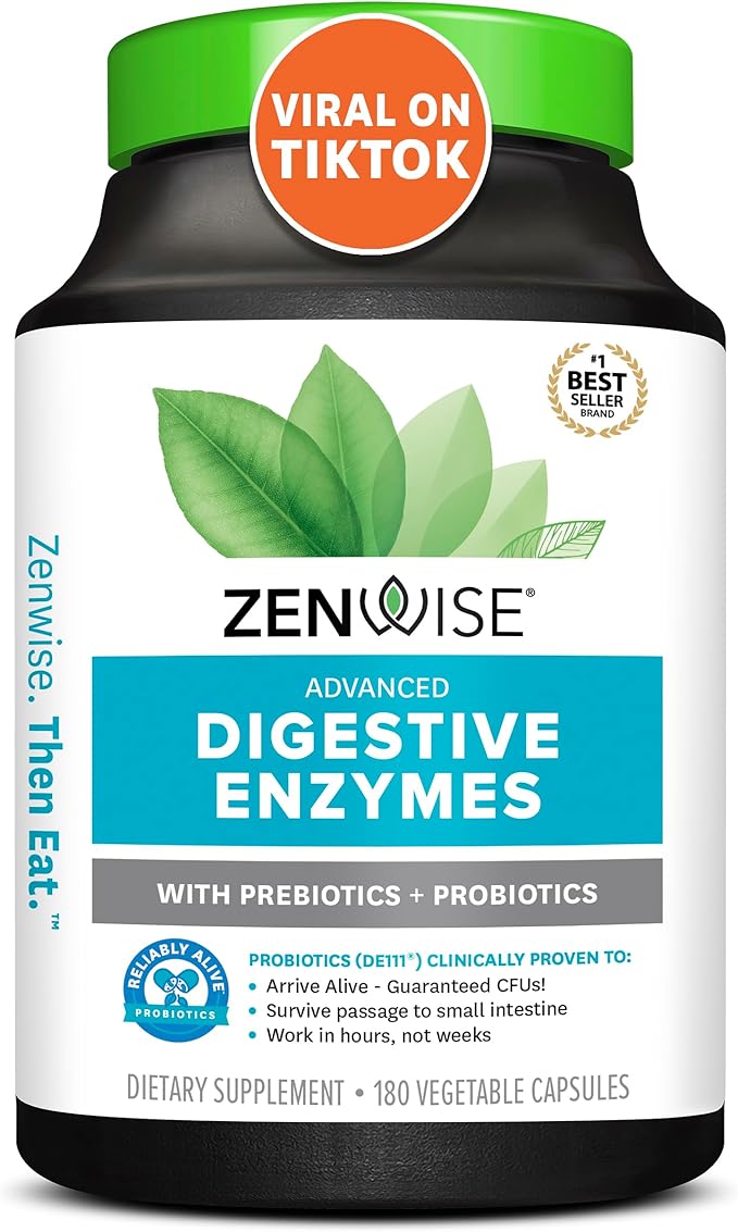 Zenwise Digestive Enzymes Probiotic Multi Enzyme with