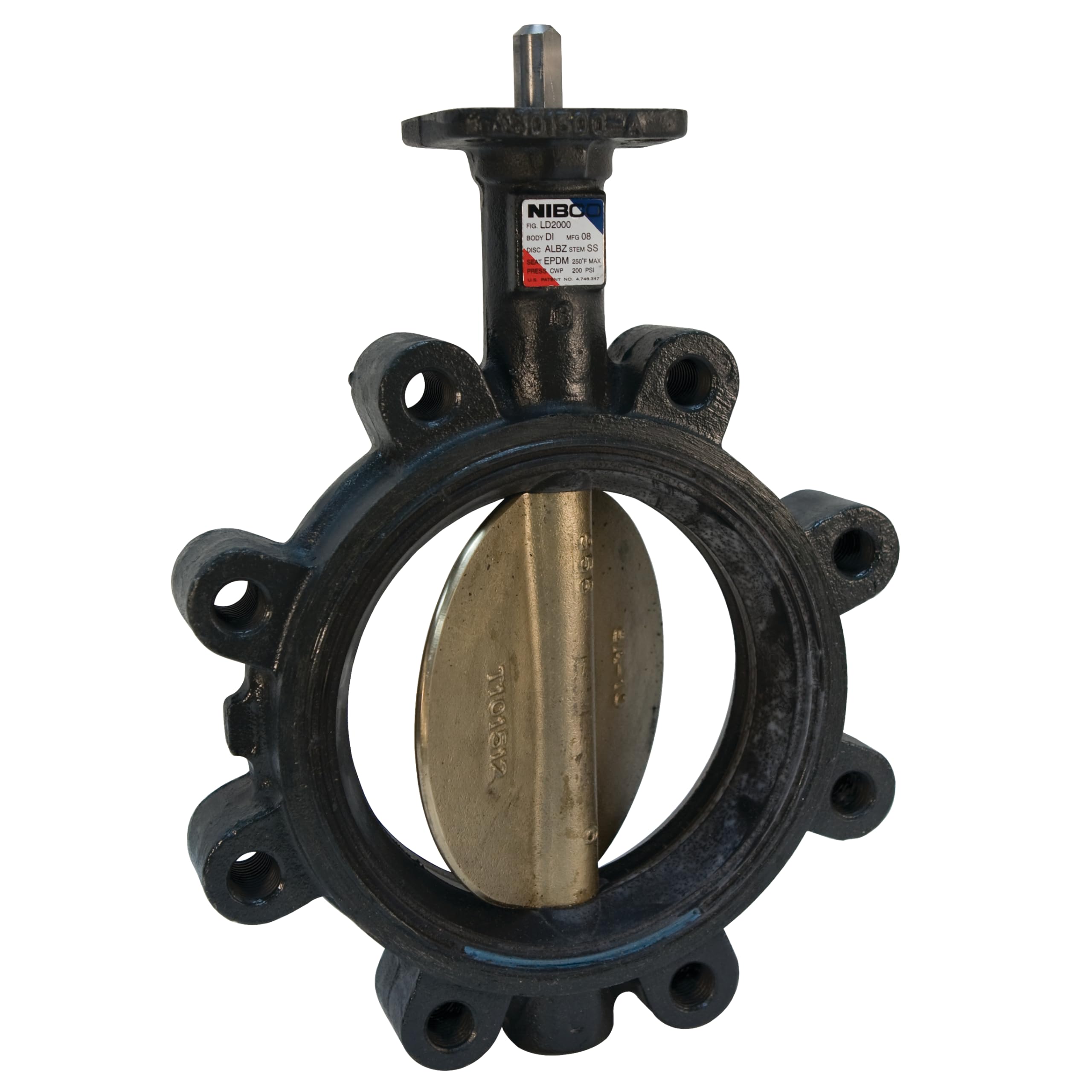 Vanne papillon pour tuyauterie Nibco LD-2000-3 sectionnement réseau