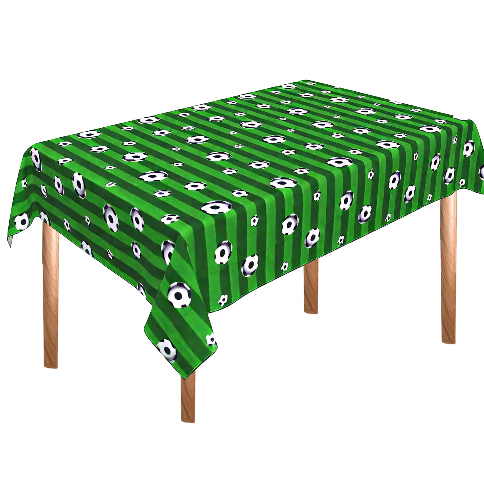 2 pezzi tovaglia calcio (137cmX274cm), decorazione compleanno calcio bambini, tovaglia compleanno calcio