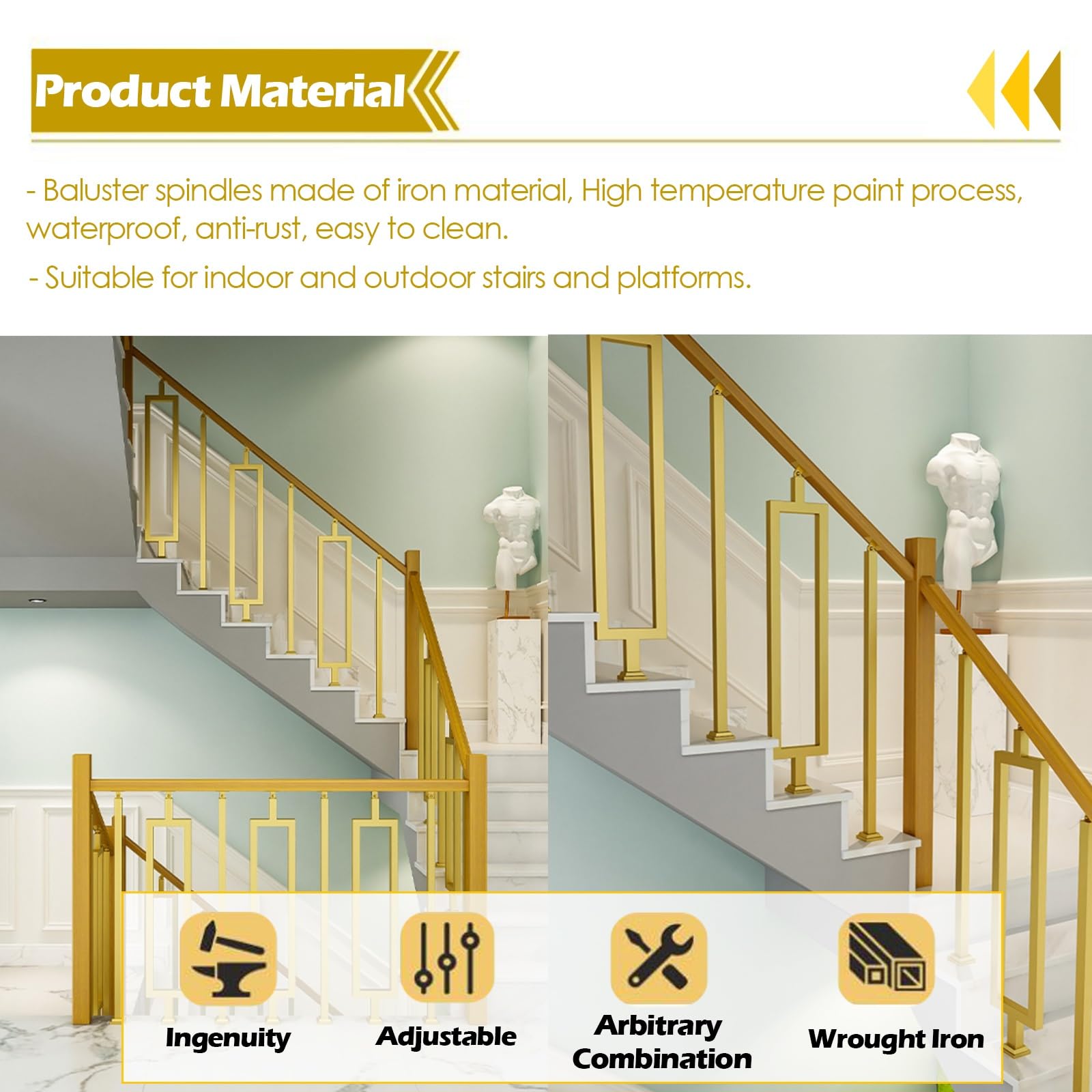 Nowoczesne wsporniki balustrad - eleganckie balustrady odpowiednie zarówno do użytku wewnątrz, jak i na zewnątrz, balustrady podłogowe idealne do poddaszy i centrów handlowych, poprawiające zarówno