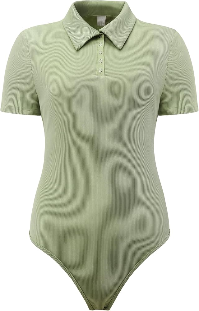 Amazon.com: Hobemty Women's Bodysuits Leotard 2025 Short Sleeve