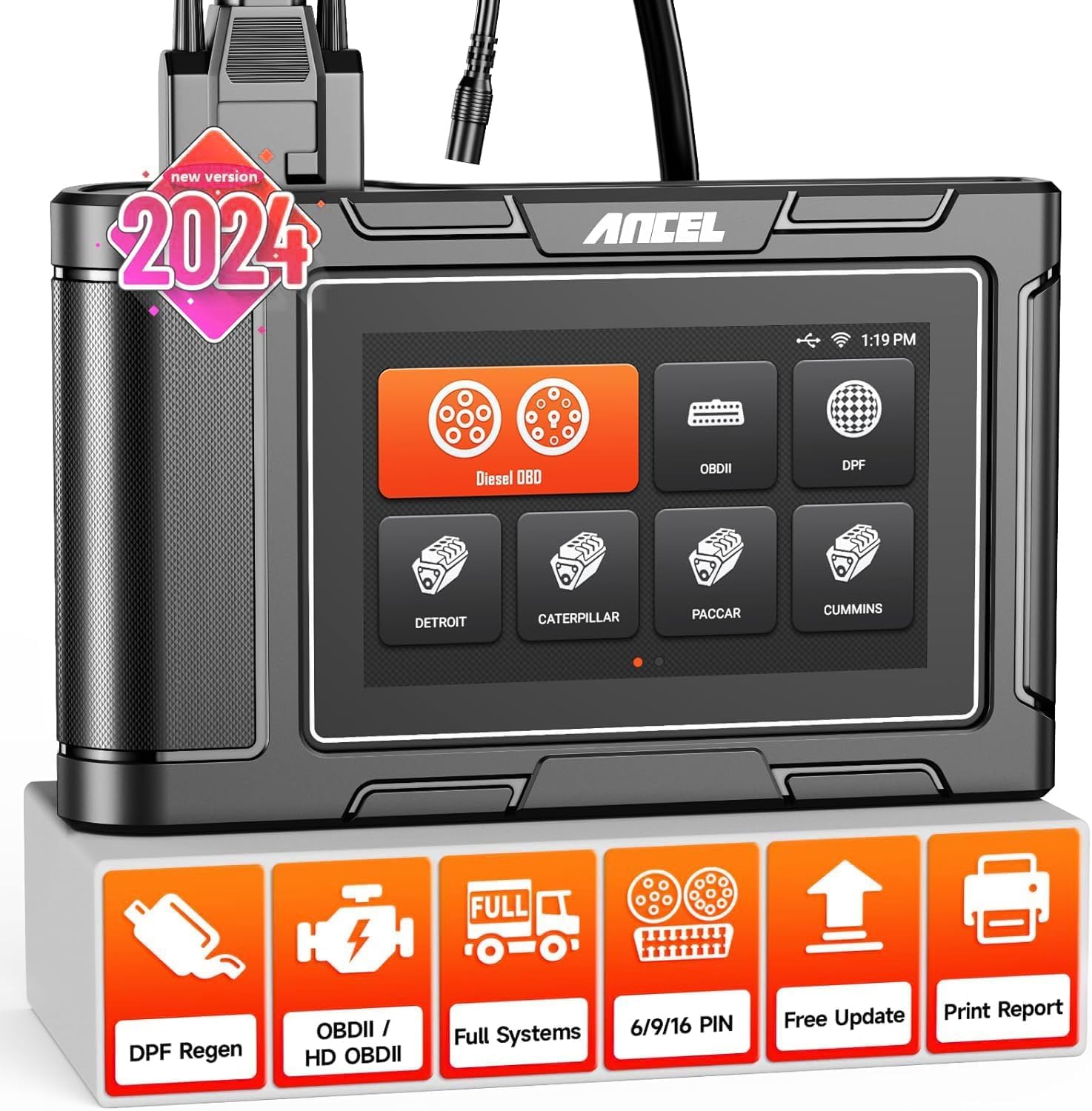 Buy ANCEL HD3400 Pro Heavy Duty Truck Scanner, All Systes OBD2 Scanner - View #5